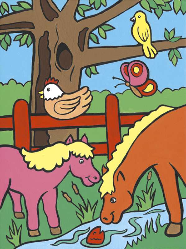 My First Paint By Number Kit 8.75"X11.375" Farm Animals
