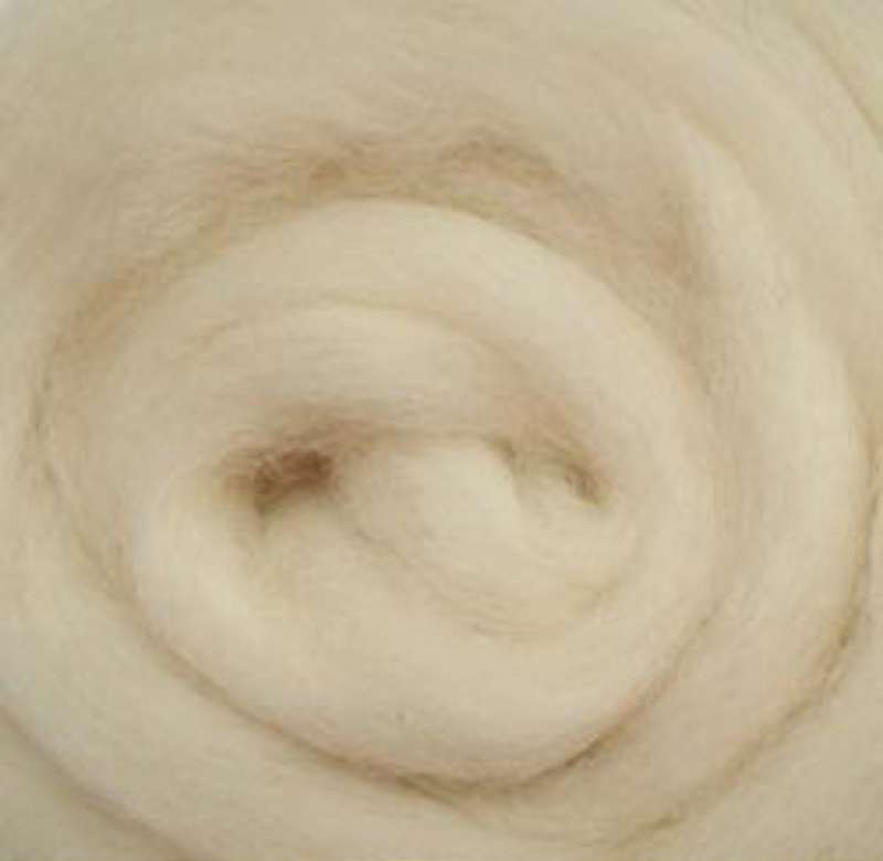 Wool Roving 12" .22oz Natural
