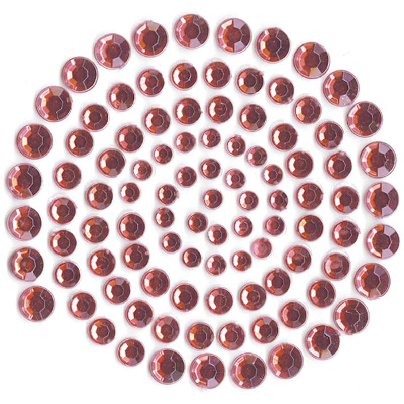 Self-Adhesive Rhinestones 100/Pkg Lippy Red