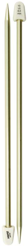 Silvalume Single Point Knitting Needles 14" Size 10/6mm