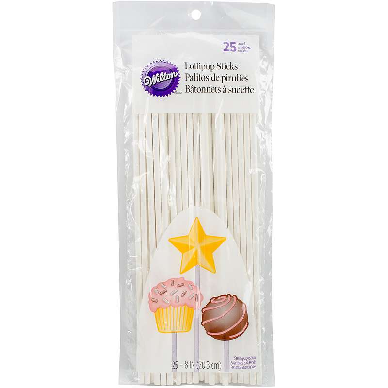 Lollipop Sticks 8" 25/Pkg  