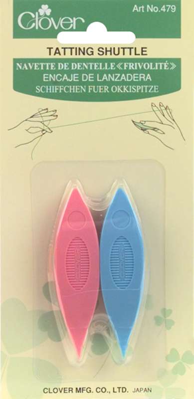 Plastic Tatting Shuttles 2/Pkg Assorted Colors
