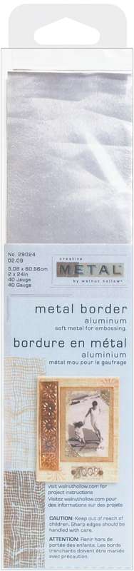 Metal Border 2"X24" 40 Gauge 1/Pkg Aluminum