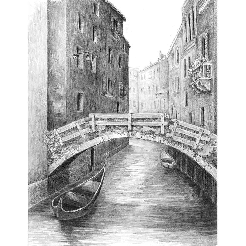Sketching Made Easy Kit 9"X12" Venice Bridge