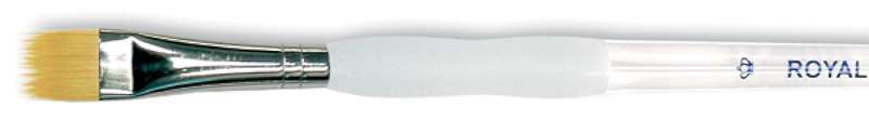 Soft-Grip Golden Taklon Comb Brush 1/4" Width