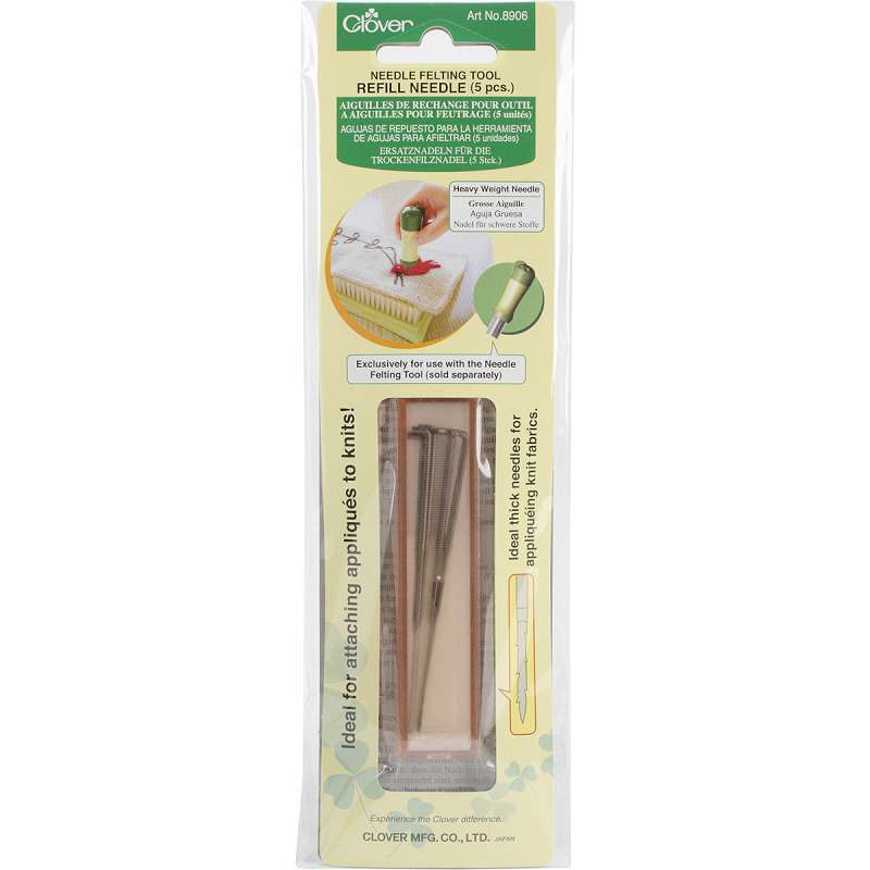 Felting Needle Tool Refill Heavyweight 5/Pkg  