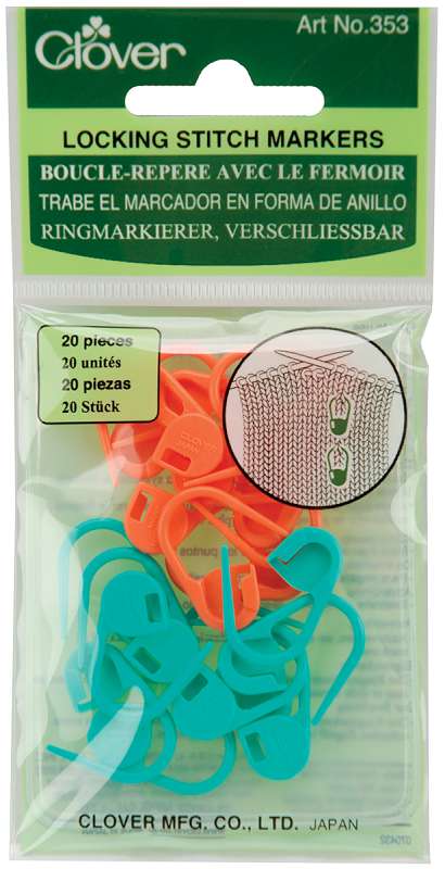 Locking Stitch Markers 20/Pkg