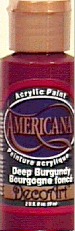Americana Acrylic Paint 2oz Deep Burgundy - Opaque