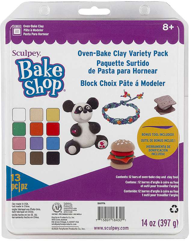 Sculpey Bake Shop Oven-Bake Clay Kit Assorted Colors