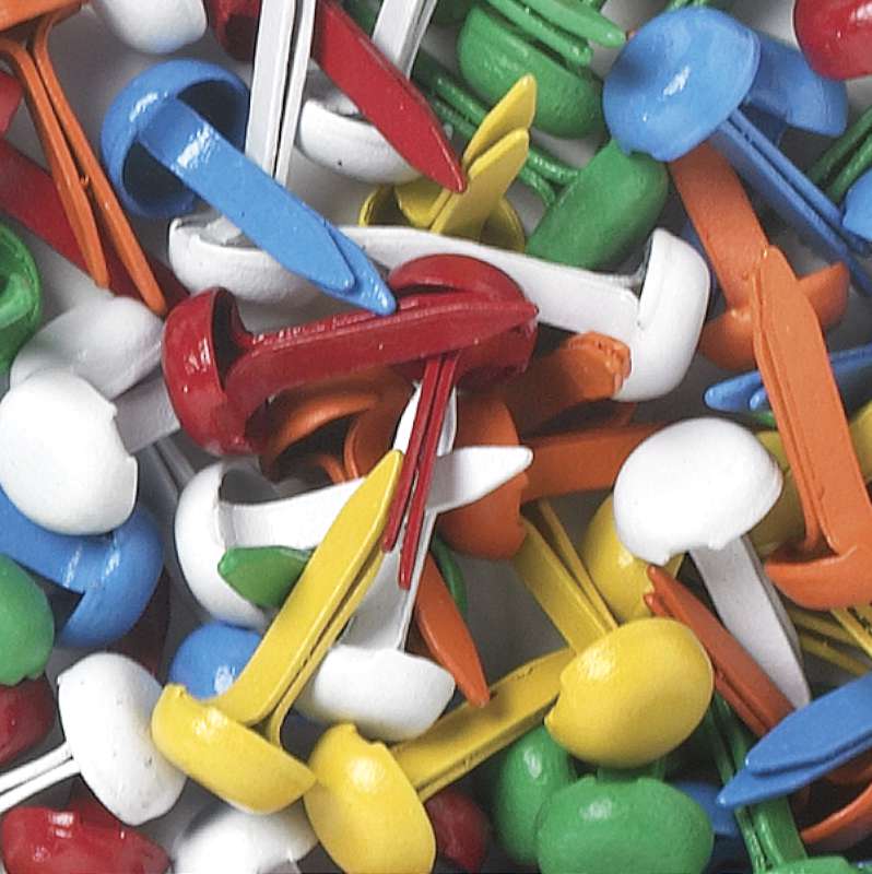 Doodlebug Mini Brads .125" 100/Pkg Primary