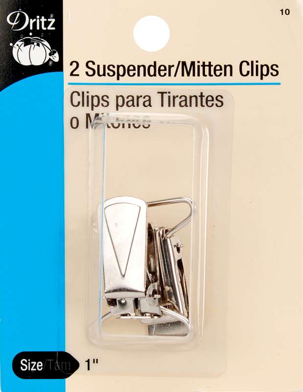 Suspender/Mitten Clips 1" 2/Pkg Nickel
