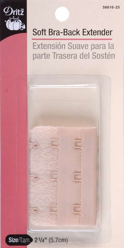 Bra Back Extender 2-1/4" Wide Beige 3 Hooks