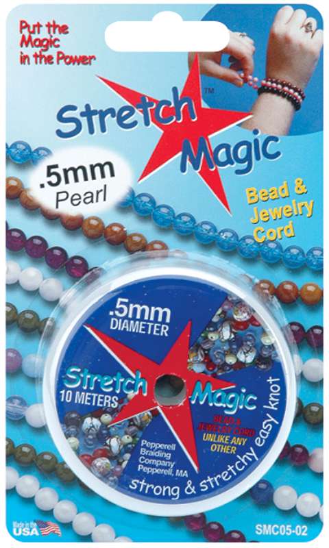 Stretch Magic Bead & Jewelry Cord .5mmX10m Pearl