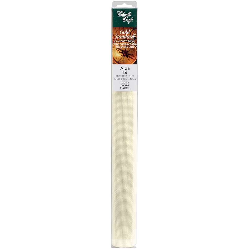 Gold Standard Aida 14 Count 15"X18" Box Ivory