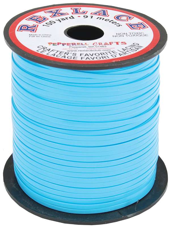 Rexlace Plastic Lacing .0938"X100yd Baby Blue