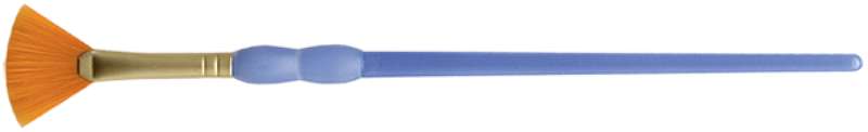 Crafter's Choice Gold Taklon Fan Brush Size 4