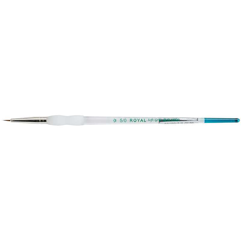Soft-Grip Pure Sable Round Detail Brush Size 5/0