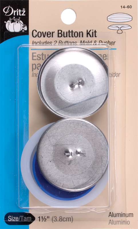 Cover Button Kits Size 60 1-1/2" 2/Pkg