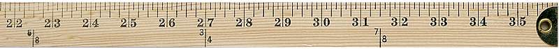 Yardstick 36" W/Metal Ends