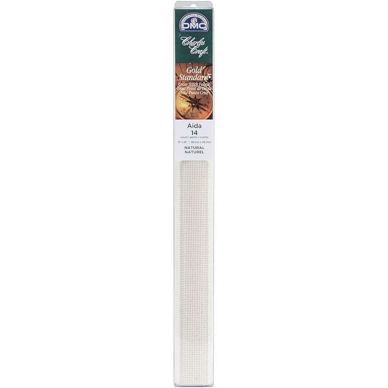 Gold Standard Aida 14 Count 15"X18" Box Natural