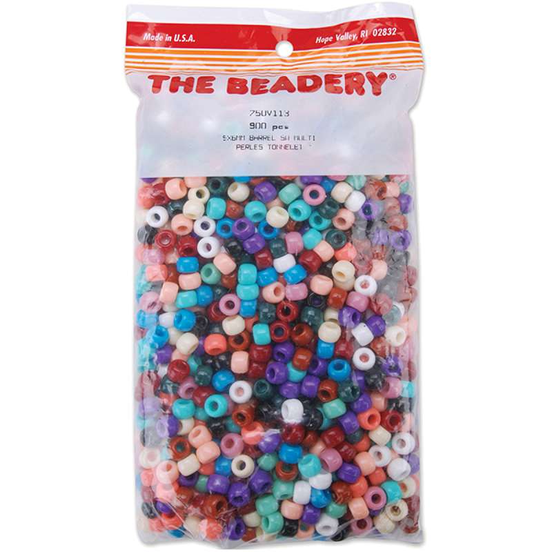 Pony Beads 6mmX9mm 900/Pkg Southwest Multicolor