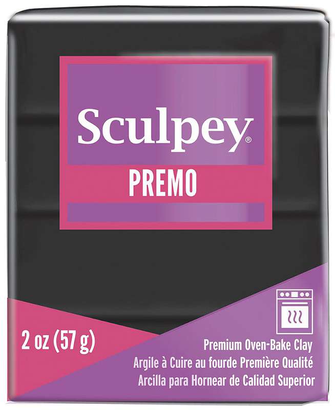 Premo Sculpey Polymer Clay 2oz Black