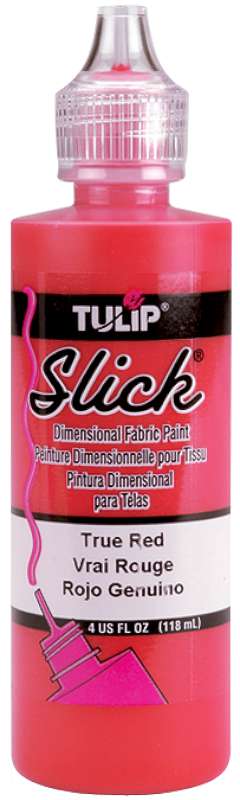 Tulip Dimensional Fabric Paint 4oz Slick - True Red