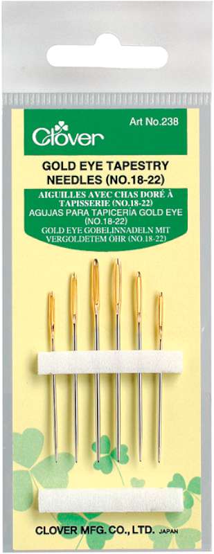 Gold Eye Tapestry Needles Size 18/22 6/Pkg