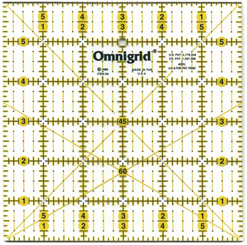 Omnigrid Quilter's Square 6"X6"