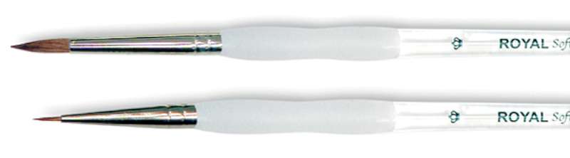 Soft-Grip Pure Sable Round Detail Brush Size 0