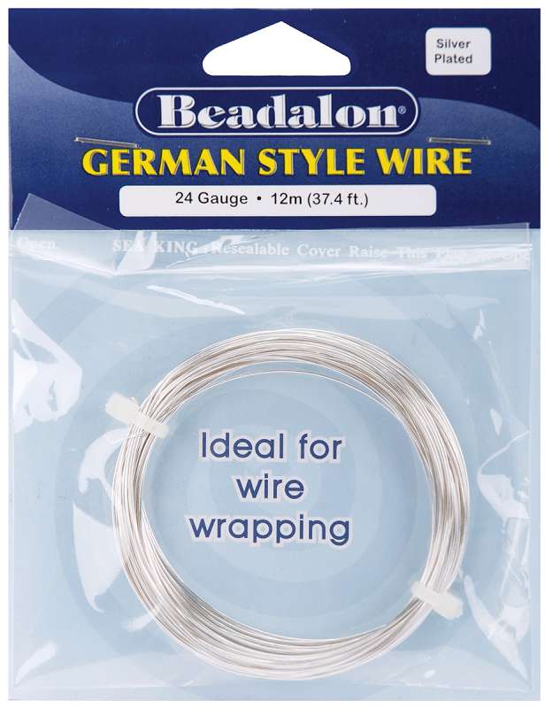 German Style Wire Silver Round - 24 Gauge, 37.4'