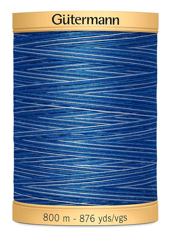 Natural Cotton Thread Variegated 876yd Deep Evening Sky