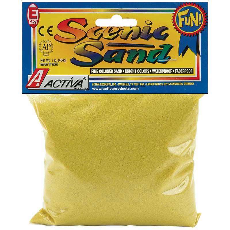 Scenic Sand 1lb Bright Yellow