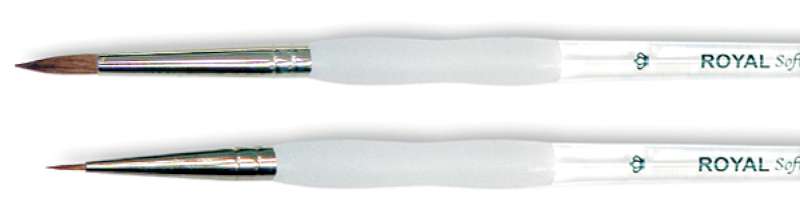 Soft-Grip Pure Sable Round Detail Brush Size 10/0