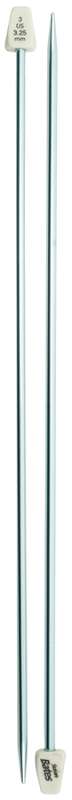Silvalume Single Point Knitting Needles 10" Size 3/3.25mm