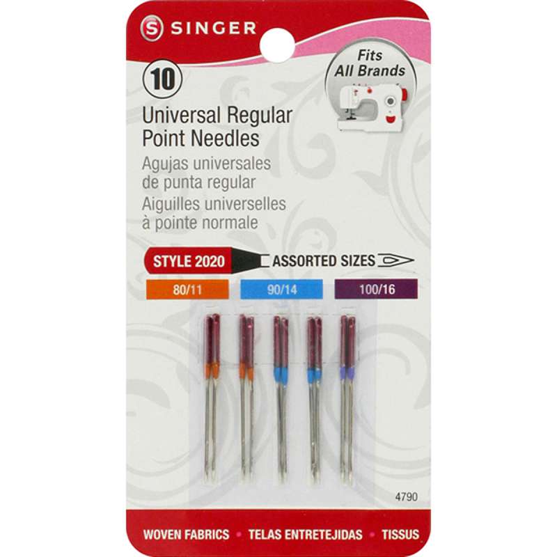 Universal Regular Point Machine Needles Sizes 11/80 (4), 14/90 (4) & 16/100 (2)