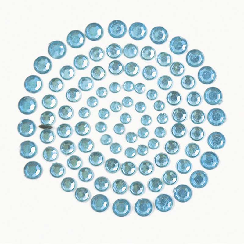 Self-Adhesive Rhinestones 100/Pkg Aqua