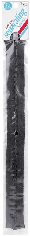 Lightweight Separating Zipper 10" Black