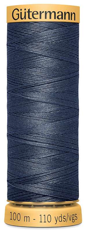 Natural Cotton Thread 110yd Slate Blue