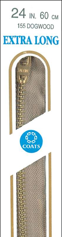 Extra Long Metal Zipper 30" Dogwood