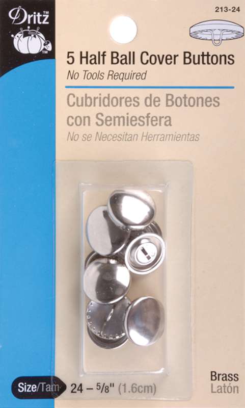 Half-Ball Cover Buttons Size 24 5/8" 5/Pkg