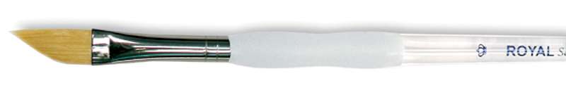 Soft-Grip Golden Taklon Dagger Brush 3/8" Width