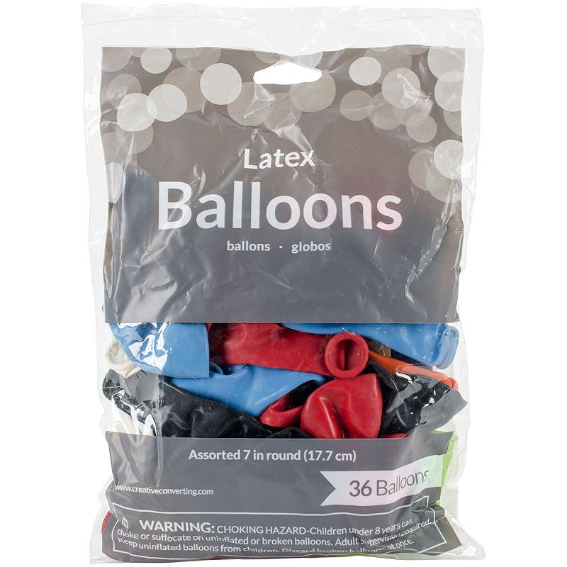 Balloons Round 9" 20/Pkg Assorted Colors