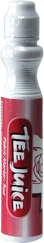 Jacquard Tee Juice Broad Point Fabric Marker Open Stock Red