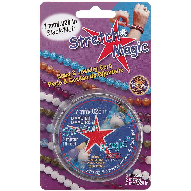 Stretch Magic Bead & Jewelry Cord .7mmX5m Black