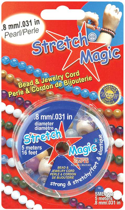 Stretch Magic Bead & Jewelry Cord .8mmX5m Pearl