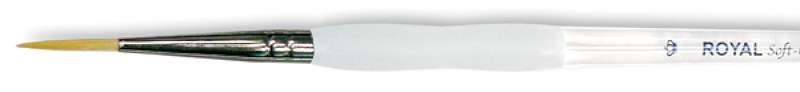 Soft-Grip Golden Taklon Short Liner Brush Size 10/0