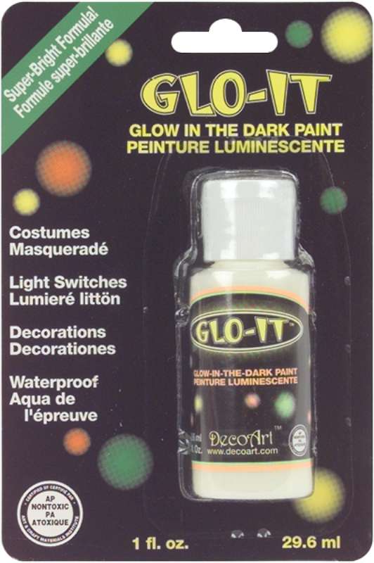 Glo-It Glow In The Dark Paint 1oz