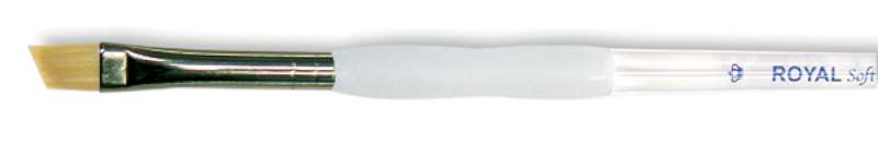 Soft-Grip Golden Taklon Angular Brush 1/4" Width