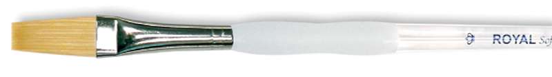 Soft-Grip Golden Taklon Stroke Brush 1/4" Width